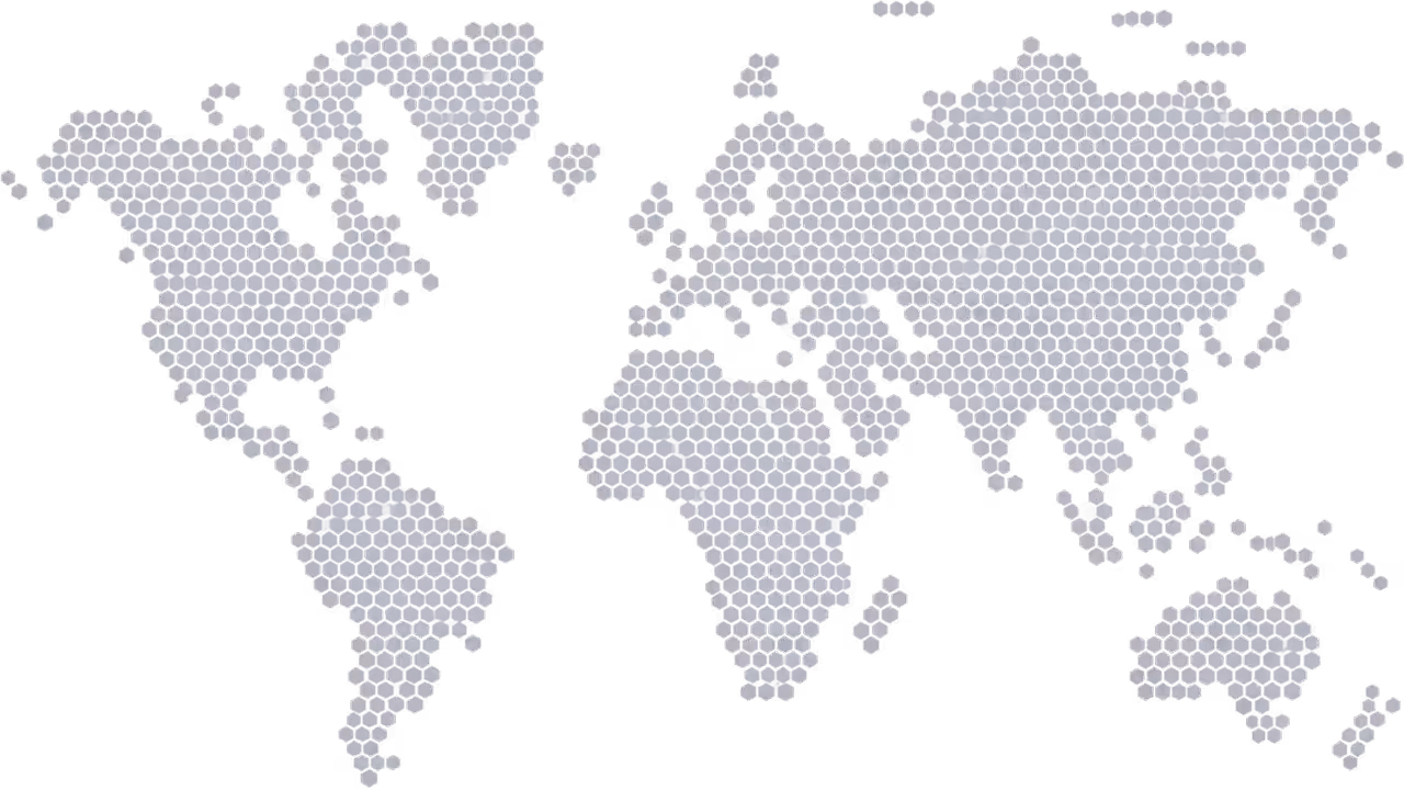 Dotted world map